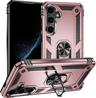 Cityhoesje - Kickstand – Ring BackCover Geschikt voor Samsung S24 Plus-S25 Plus