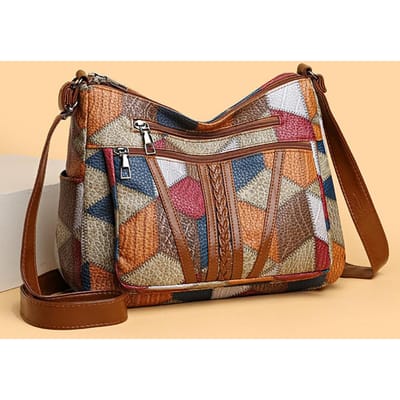 Elegante vintage crossbodytas voor dames Trendy handtas Mode multi-pockets schoudertas All-match retro crossbodytas voor dagelijks gebruik gray