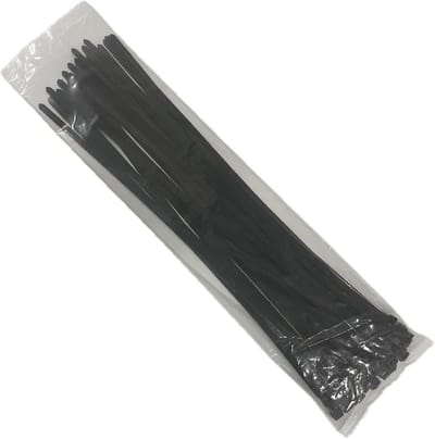 Extra grote ritsbanden voor buiten 500 mm x 4,8 mm zwart zak van 100