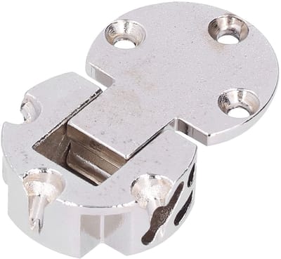 Dailygoods- Scharnier 90 Graden - Zinklegering - Voor Meubels - Scharnier Reparatie Plaat - Scharnier Boormal - Maximale Draagcapaciteit 10kg - Tafel Scharnier