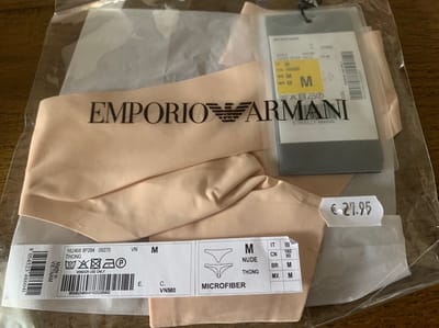 Emporio Armani String Beige maat M