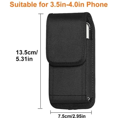 Pochette Holster Tactique pour Téléphone Portable avec Mousqueton en D Gratuit Portefeuille Portatif Porte-Cartes Ceinture Sacoche pour Utilisation Extérieure Sac de Transport Athlétique en Nylon