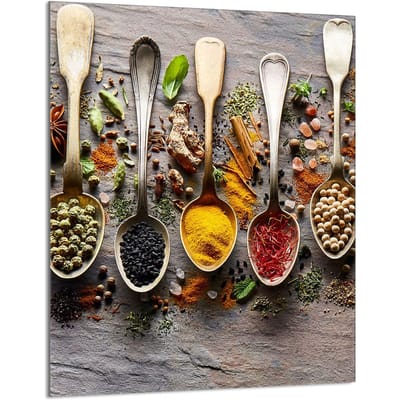 TMK ArtDeko - Snijplank Glas - 40x52 cm - Onderzetter - Przyprawy
