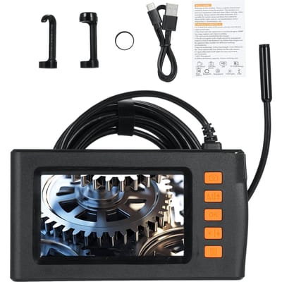 Dubbele Lens Borescope Endoscoop Camera met Licht 1080P Rioolcamera met 4,3 Inch LCD Scherm 5m