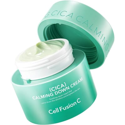 Cell Fusion C Post Alpha Cica Crème Apaisante Apaisement & Réparation de la Barrière 50ml + 50ml Recharge blue