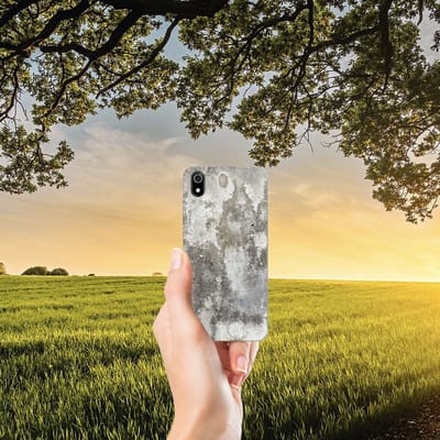 Xiaomi Redmi 7A TPU Siliconen Hoesje Beton Print