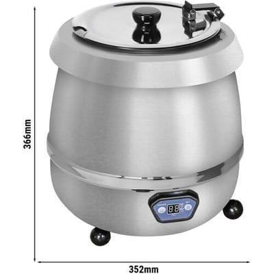 GGM Gastro Suppenwärmer - 9 Liter - Digital - Edelstahl