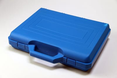 Kunststof Koffer - Opbergkoffer Blauw - Dobbelstenen Opbergen - Voor 15 Soma-dobbelstenen - 34 x 24 x 7 cm - Blauw