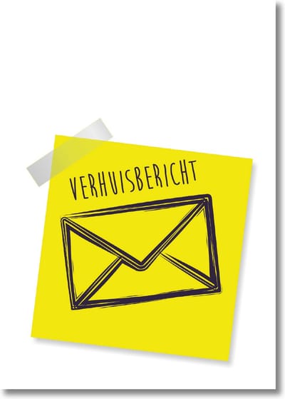 Verhuisbericht Notitieblaadje | Verhuiskaarten - adreswijziging | A6 | kaartenset | 12 stuks