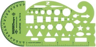 General Purpose Sjabloon, Mapping Symbols, Ideal for Planning and Drafting # TD116