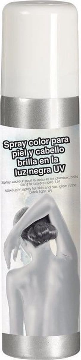 Bodypaint spray - Wit - lichaam- en haarspray - Verf/schmink voor lichaam en haar - 75 ml