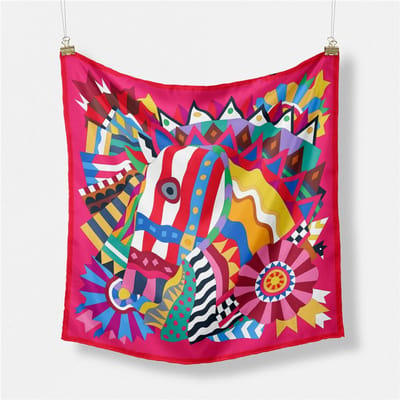 53*53cm Zijde Satijn Haarband Vrouwen Zakdoek Bedrukt Vrouwelijke Vierkante Hoofdband Bandana Kleine Nekwarmer Hijab Dame Meisje 53cm blue