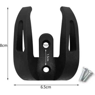 Elektrische scooter Voorste ophanghaak voor Xiaomi Mijia M365/1S/Pro Scooter Accessoires Tas Helm Dubbele klauwgreep Opbergrek zwart