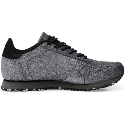 Woden Ydun Glitter Black Glitter Size: 37 | Sneakers Outlet | Dames | Zwart