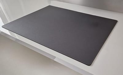 Bureauonderlegger Leer - Schrijftafelmat - Bureau Bescherming - Zacht Lux Leer - 70x50cm - Grijs
