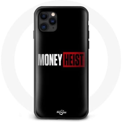Coque - La casa de Papel - Iphone 12 pro - Souple - Noir - Logo Money Heist