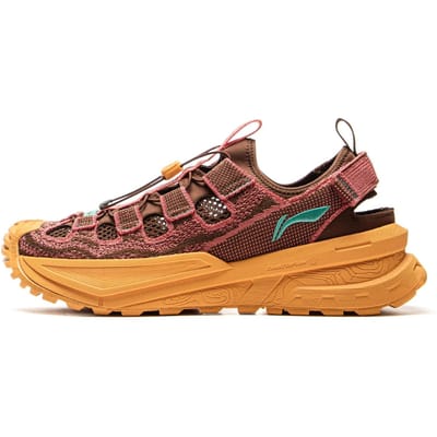 Li Ning CF Su Xun Chuan Lichtgewicht Outdoor Trendy Antislip Rebound Creek Schoenen Unisex Schoenen Roodbruin AHLV001-3 41
