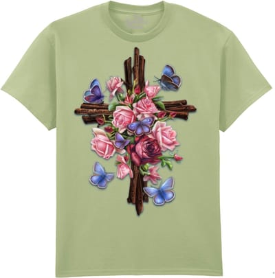 Bloemen Flower Cross The Coloured House T-shirt M