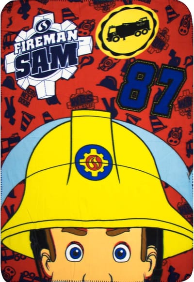 Brandweerman Sam fleece deken - 150 x 100 cm. - Fireman Sam plaid - lekker zacht