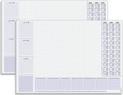 Paper Desk Pad Ca. - Ho355/2 - Notitieblok voor op het bureau