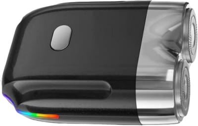 Elektrisch Scheerapparaat - Scheerapparaat Mannen - Gezichtsverzorging - Hoge Capaciteit Batterij - Compact Design - Zwart