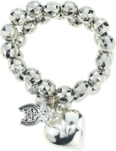 Behave - armband zilverkleur - hartbedel amour - romantisch cadeau