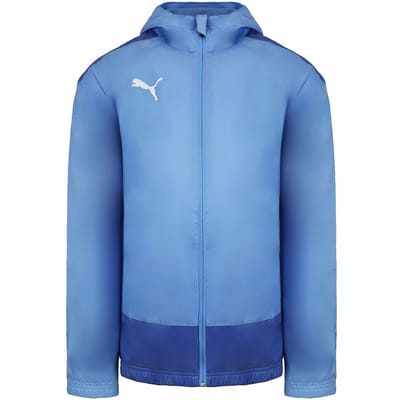 Puma GOAL Lange Mouw ZipUp Lichtblauw Heren Regenjas met Capuchon 656559 18