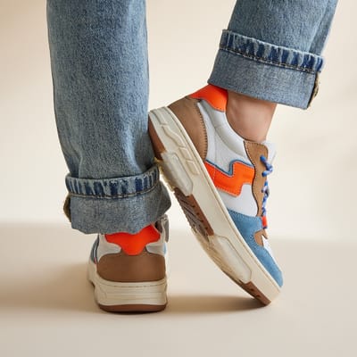 Muyters Sneakers blauw Leer - Maat 31 - Kinderschoenen