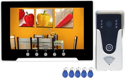Video Intercom Systeem - Deurbel Camera - Toegangscontrole Huis - RFID Ontgrendeling - 7 Inch Scherm - Set 1-1v1