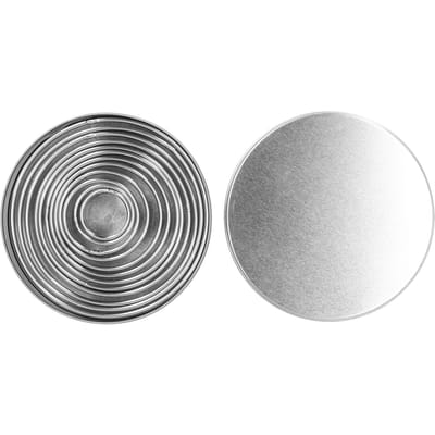 Ensemble de 12 pièces Anneau à mousse en acier inoxydable Moule à gâteau rond Moule à découper Fondant Biscuits Outil de cuisson gray