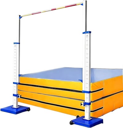 Wedstrijdstandaarden - Springstandaarden Hoogtepaal - Atletiek Training - Verstelbare Hoogteschaal - 30-230 cm - Zilver