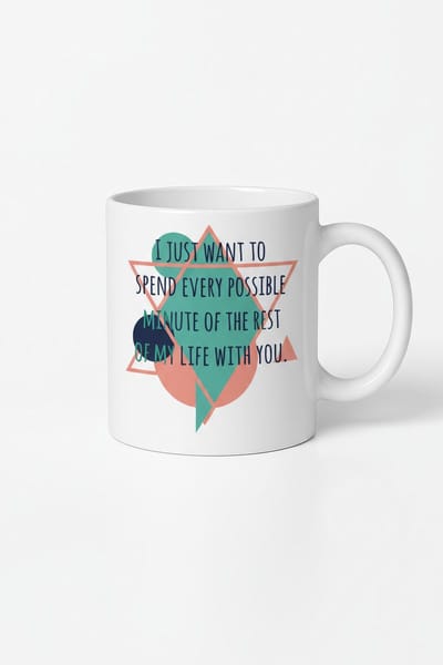 Liefdesmok met Romantische Tekst - 'Every Minute Of My Life With You' - Uniek Cadeau voor Geliefde