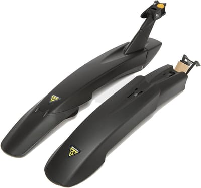 Unisex Spatbordenset - Topeak Defender FX/RX 279er Zwart - 73 x 21 x 11 cm/61 x 18 x 10 cm