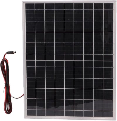 Zonnepaneel Kit - PV Module - Energie Opwekken - Dubbele Chip Controller - 100W 2 Stuks - Zwart