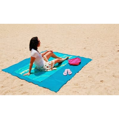 Zandvrije XL strandmat: 1 / Blauw