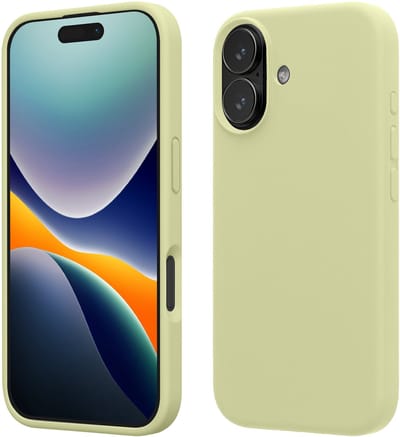 kwmobile telefoonhoesje geschikt voor Apple iPhone 17 - Hoesje met siliconen coating - Smartphone case in pistache