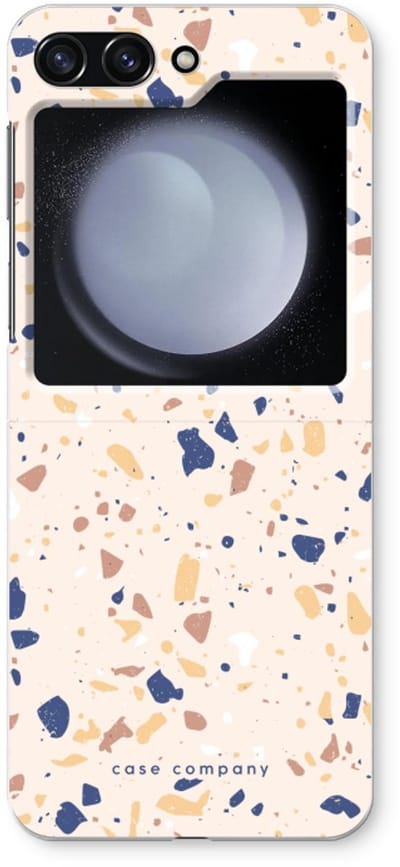 Case Company® - Hoesje geschikt voor Samsung Galaxy Z Flip5 hoesje - Terrazzo N°23 - Soft Cover Telefoonhoesje - Bescherming aan alle Kanten en Schermrand