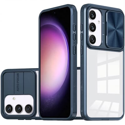 imoshion Hoesje - Geschikt voor Samsung Galaxy S24 - Camslider Backcover - Donkerblauw