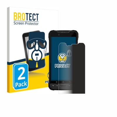 BROTECT - privacy screenprotector voor Zebra Xplore M60 - Folie Beschermfolie Blauwlichtfilter 2 Stuks