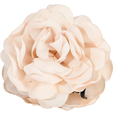 Dames Haarklem 3D Rozenbloem Decor Haarclip Anti-slip Tanden Sterke Grip Achterhoofd Haarklem Accessoires