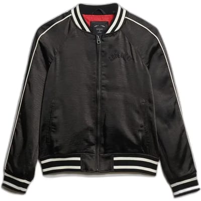Superdry Suikajan Bomberjack Zwart XS Vrouw