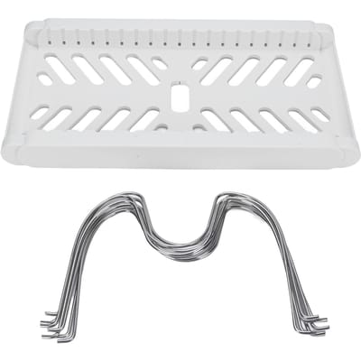 Pannen en Deksel Organizer Uitschuifbaar Kookgerei Rek Verstelbare Pannen Organizer voor Keuken Zwart White