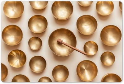 Placemats 45x30 cm - Placemat kunststof - 1 stuk - Symmetrisch - Goud - Brons - Balans - Borden onderleggers - Decoratie voor op tafel - Keuken tafeldecoratie accessoires - Vinyl onderlegger - Tafelversiering