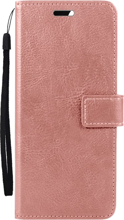 Hoesje Met Pasjeshouder - Geschikt voor Samsung Galaxy A35 - Luxe Bookcase Portemonee - Flip Case - Kunstleer Book Case - Flipcase - Book Cover - Walletcase - Portemonneehoes - Rosé goud