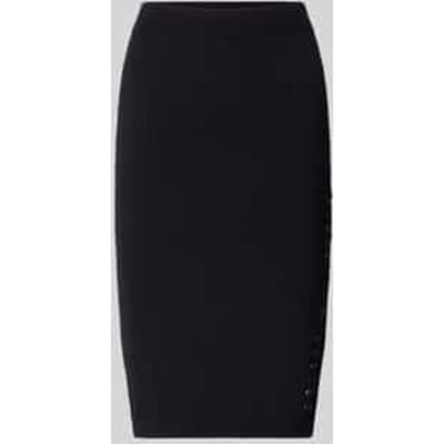 Knie-lange rok van viscosemix model 'Gonna Maglia'