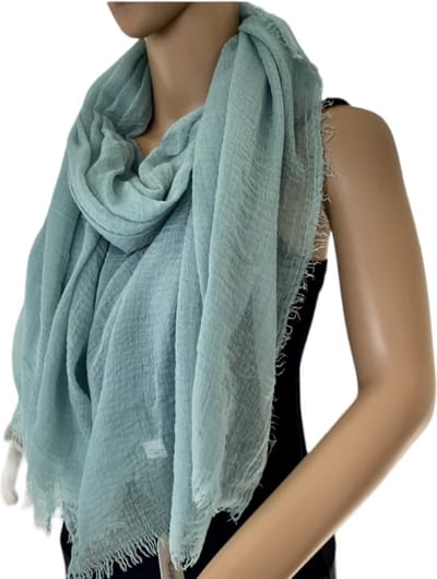 Dames effen kleur sjaal 38# Pea green