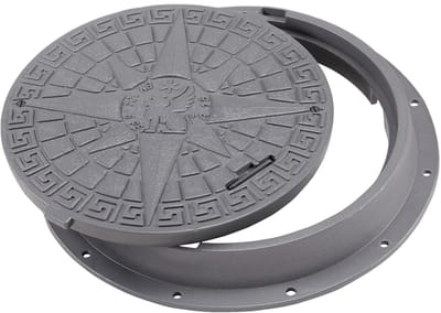 Ronde kunststof putdeksel DN600/800 - Ø 800mm, 5 ton draagvermogen, hitte- en vorstbestendig