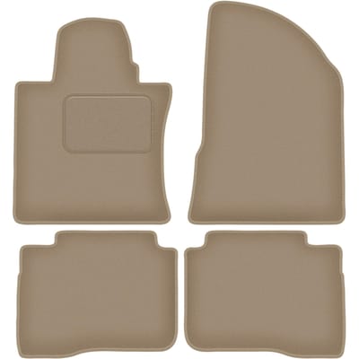 Wielganizator WLG-CARLUX Serie - Velours Autotapijten - SsangYoung Musso SUV - Beige