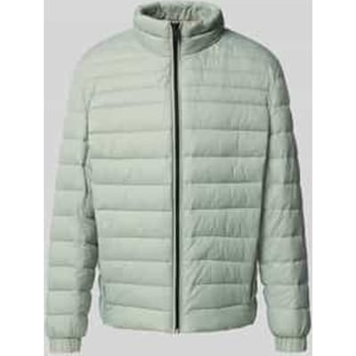 Slim fit gewatteerd jack met opstaande kraag, model 'ODEN2'