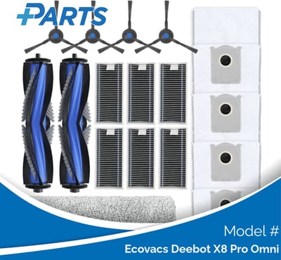 Ecovacs Deebot X8 Pro Omni Onderhoudsset (Plus.Parts® alternatief voor DKT060175)